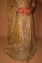 • Clothing: Embroidered/Printed suit for women - Made of best quality fabric - lawn or linen or chiffon- pure silk - Available at Najma Designs & Co. • Jewelry: Gold-plated stud earrings for