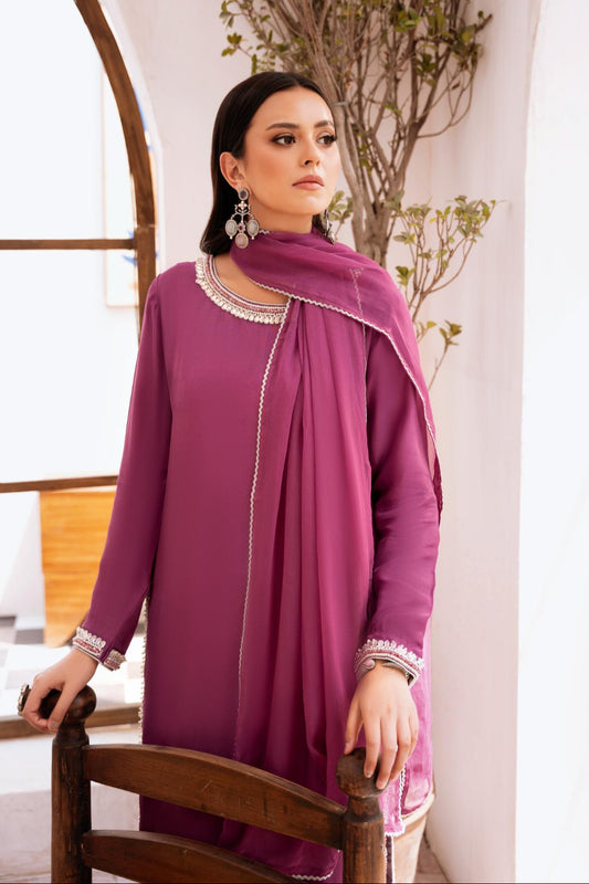 • Clothing: Embroidered/Printed suit for women - Made of best quality fabric - lawn or linen or chiffon - pure silk - Available at Najma Designs & Co. • Jewelry: Gold - plated stud earrings for