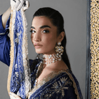• Clothing: Embroidered/Printed suit for women - Made of best quality fabric - lawn or linen or chiffon - pure silk - Available at Najma Designs & Co. • Jewelry: Gold - plated stud earrings for