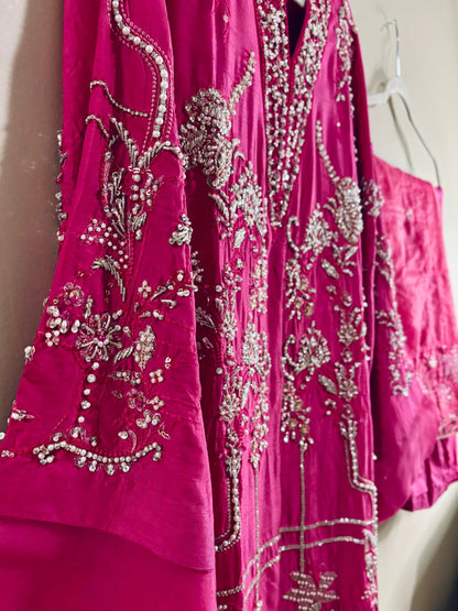 • Clothing: Embroidered/Printed suit for women - Made of best quality fabric - lawn or linen or chiffon - pure silk - Available at Najma Designs & Co. • Jewelry: Gold - plated stud earrings for