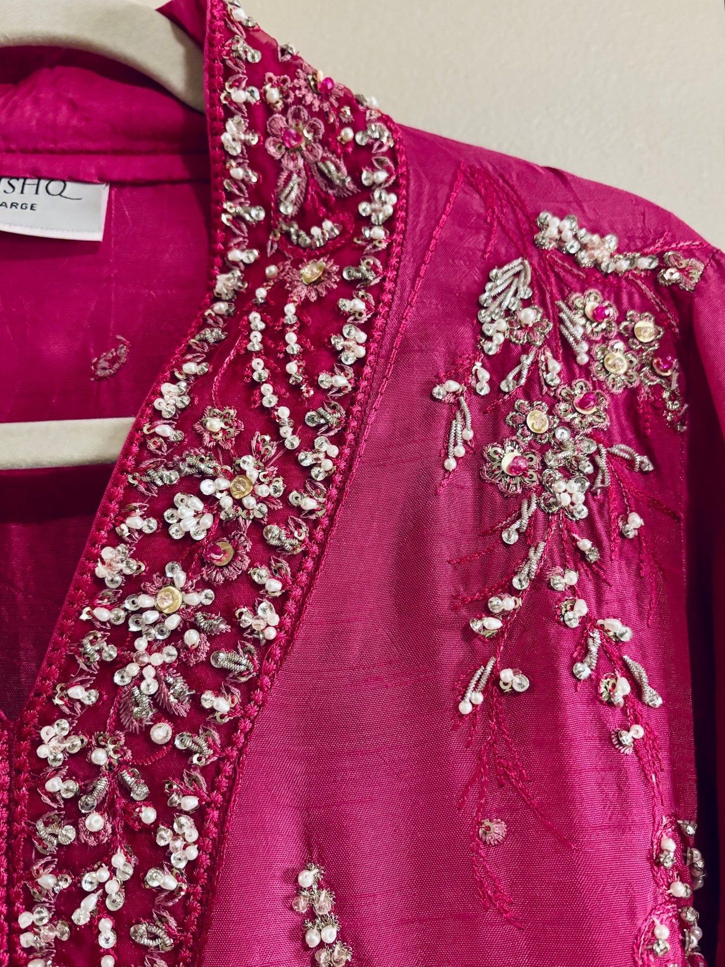 • Clothing: Embroidered/Printed suit for women - Made of best quality fabric - lawn or linen or chiffon - pure silk - Available at Najma Designs & Co. • Jewelry: Gold - plated stud earrings for