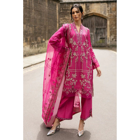 • Clothing: Embroidered/Printed suit for women - Made of best quality fabric - lawn or linen or chiffon - pure silk - Available at Najma Designs & Co. • Jewelry: Gold - plated stud earrings for