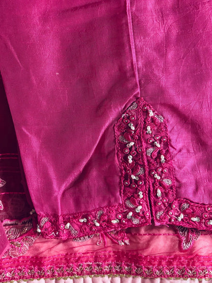 • Clothing: Embroidered/Printed suit for women - Made of best quality fabric - lawn or linen or chiffon - pure silk - Available at Najma Designs & Co. • Jewelry: Gold - plated stud earrings for