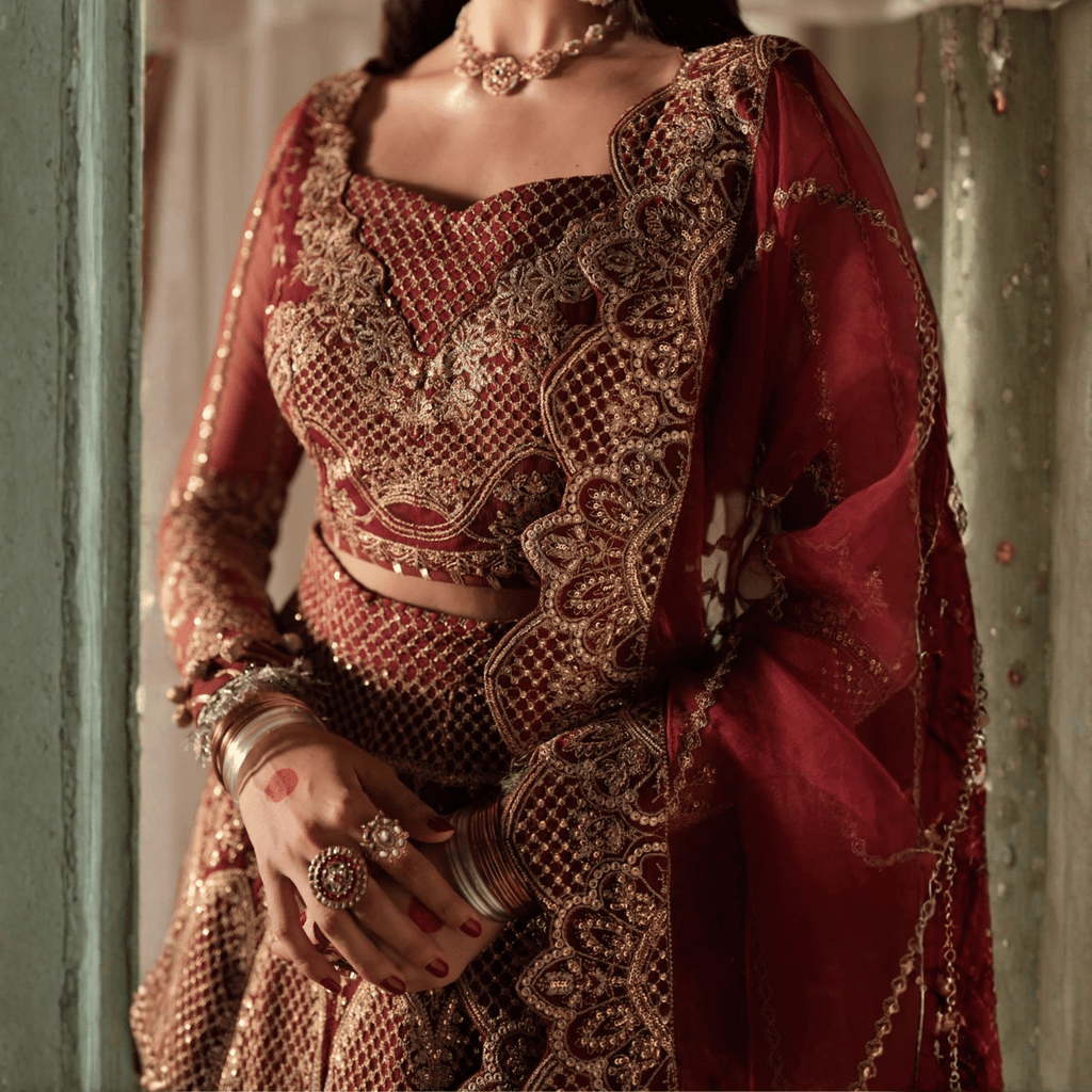 • Clothing: Embroidered/Printed suit for women - Made of best quality fabric - lawn or linen or chiffon - pure silk - Available at Najma Designs & Co. • Jewelry: Gold - plated stud earrings for