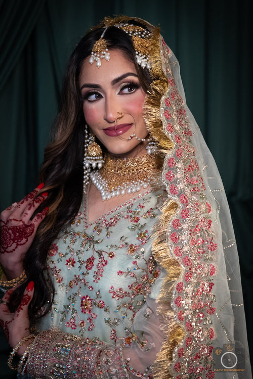 • Clothing: Embroidered/Printed suit for women - Made of best quality fabric - lawn or linen or chiffon - pure silk - Available at Najma Designs & Co. • Jewelry: Gold - plated stud earrings for