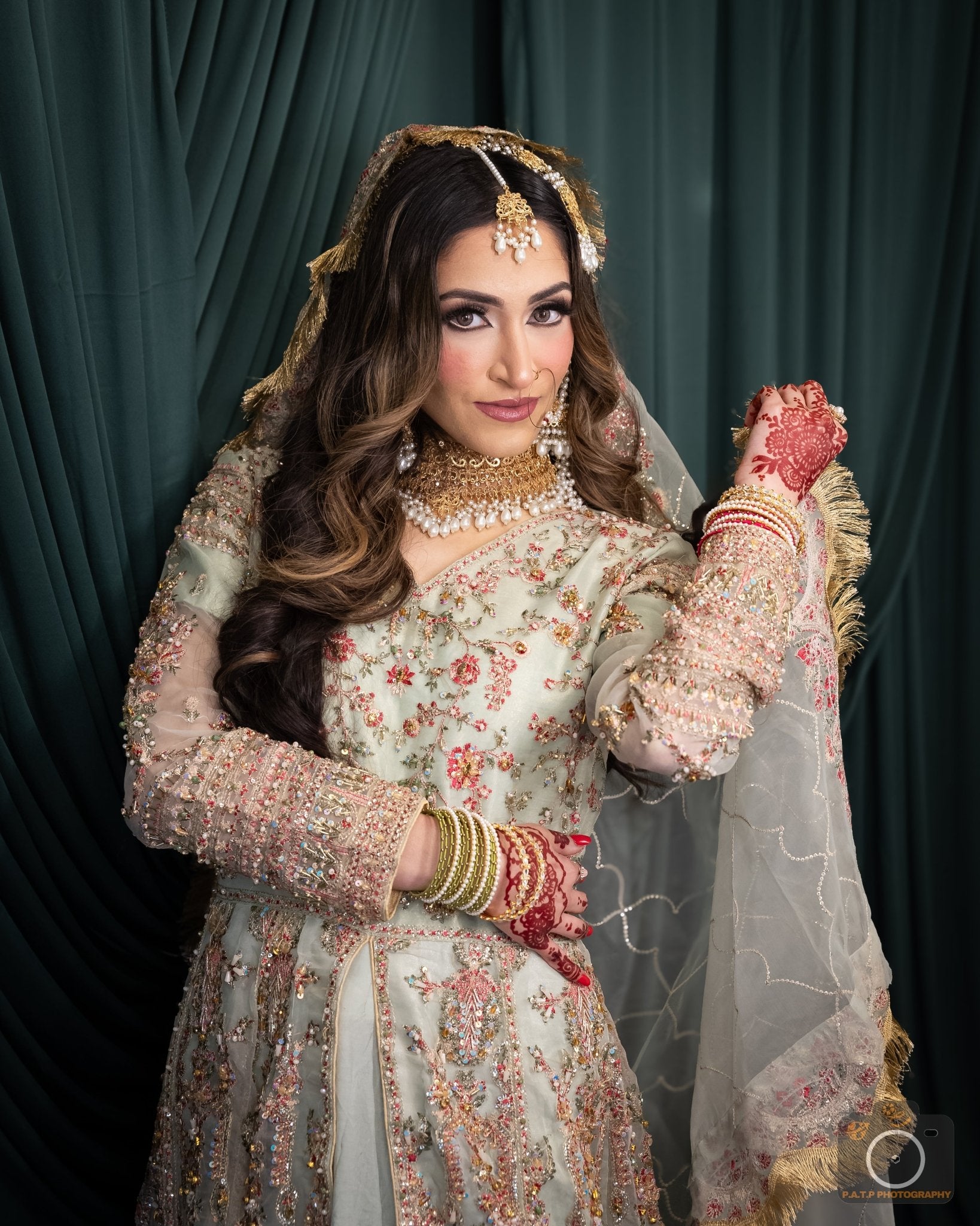 • Clothing: Embroidered/Printed suit for women - Made of best quality fabric - lawn or linen or chiffon - pure silk - Available at Najma Designs & Co. • Jewelry: Gold - plated stud earrings for