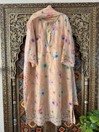 • Clothing: Embroidered/Printed suit for women - Made of best quality fabric - lawn or linen or chiffon - pure silk - Available at Najma Designs & Co. • Jewelry: Gold - plated stud earrings for
