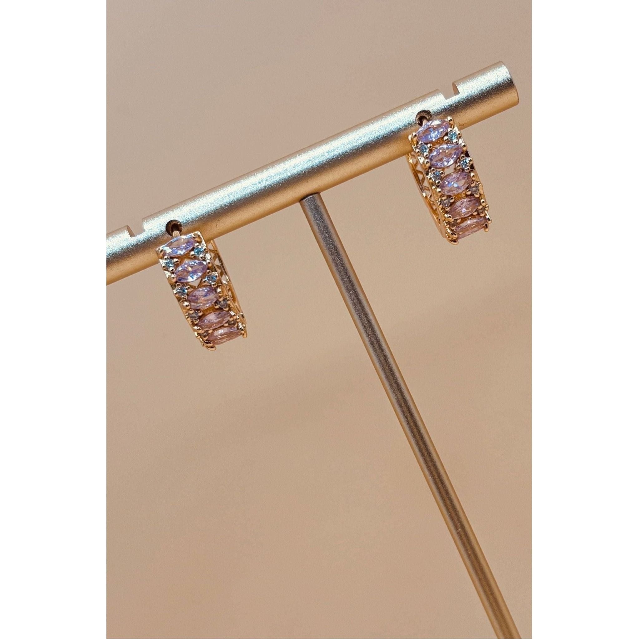 Pink Baliyan Earring (Small)