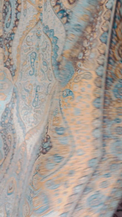 Ocean Kani Mughal shawls Black