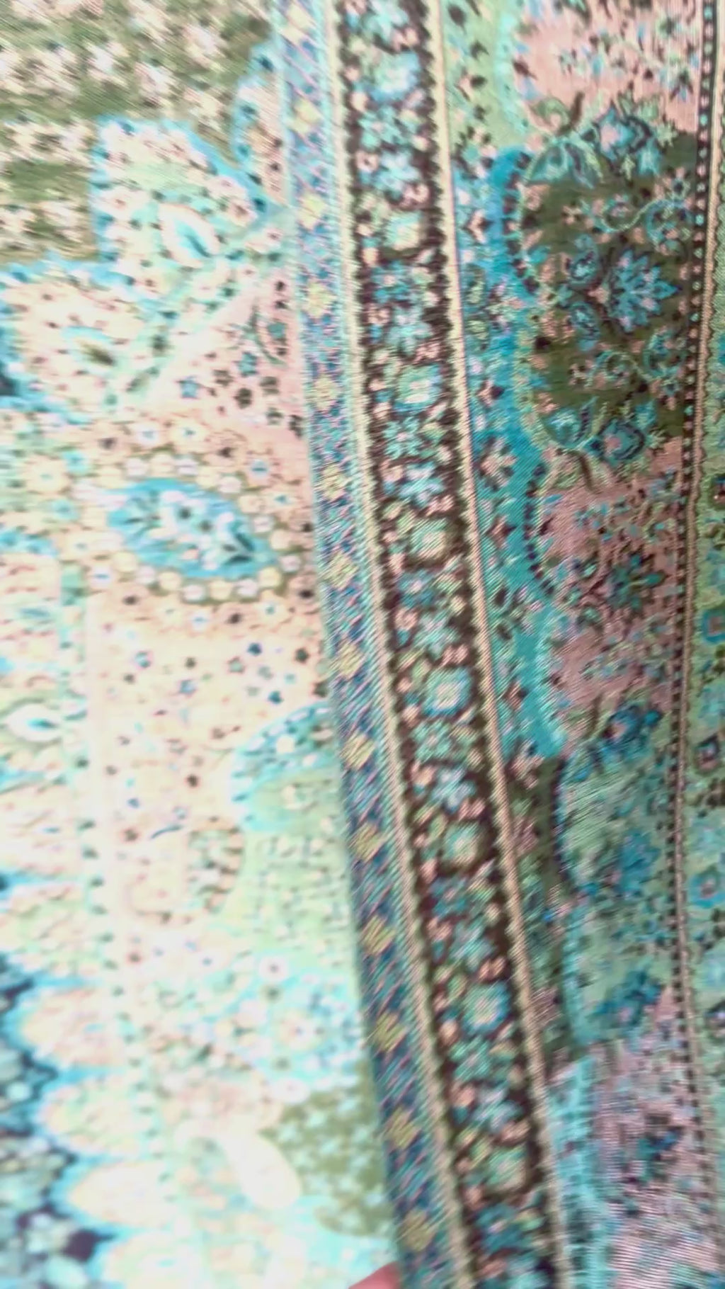 Forest Gold | Silk Pashmina Moonlight