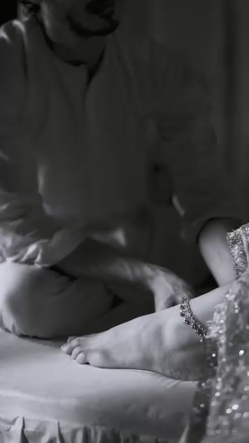 Naghma – AJR Couture | Resham & Sequin Embroidered Net Gharara Shirt Set
