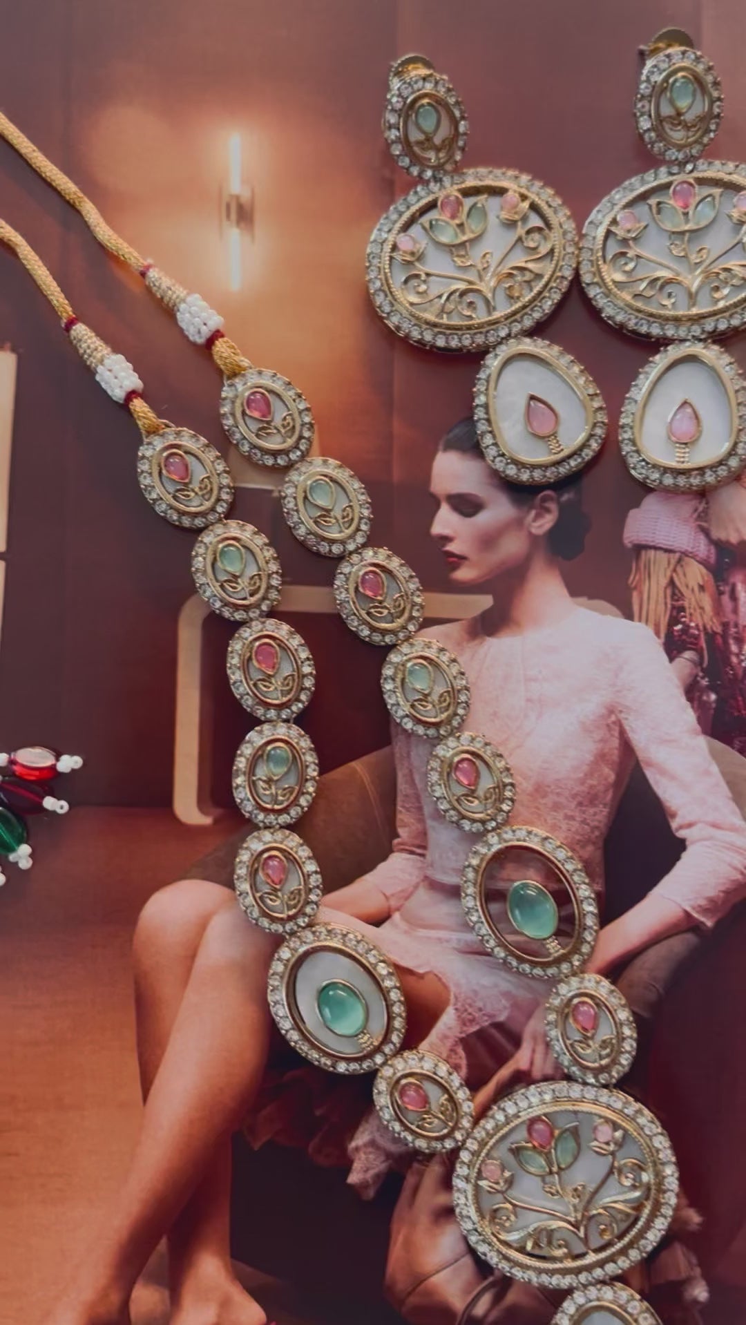 Zareen Antique Bridal Jewelry Set