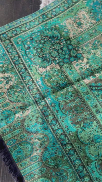 Forest Gold | Silk Pashmina Moonlight