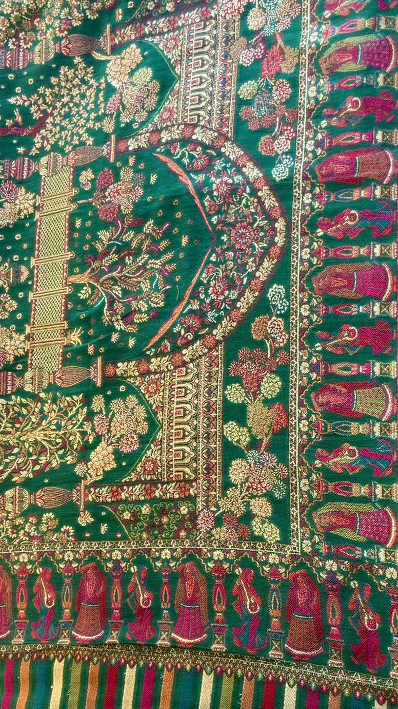 Fine Kani Moonlight Maharaja Shawl