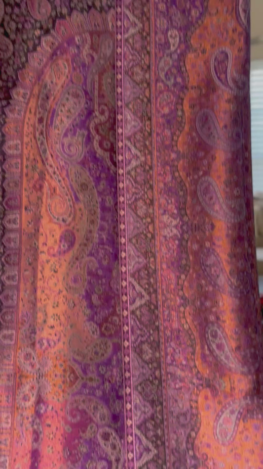 Amethyst Moonlight Kani Silk Shawl