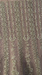 Celeste – Zarposh | Velvet & Organza Hand-Embroidered Lehenga Set