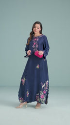 Abeer Kaftan | Embroidered Lawn Suit – Casual & Semi-Formal