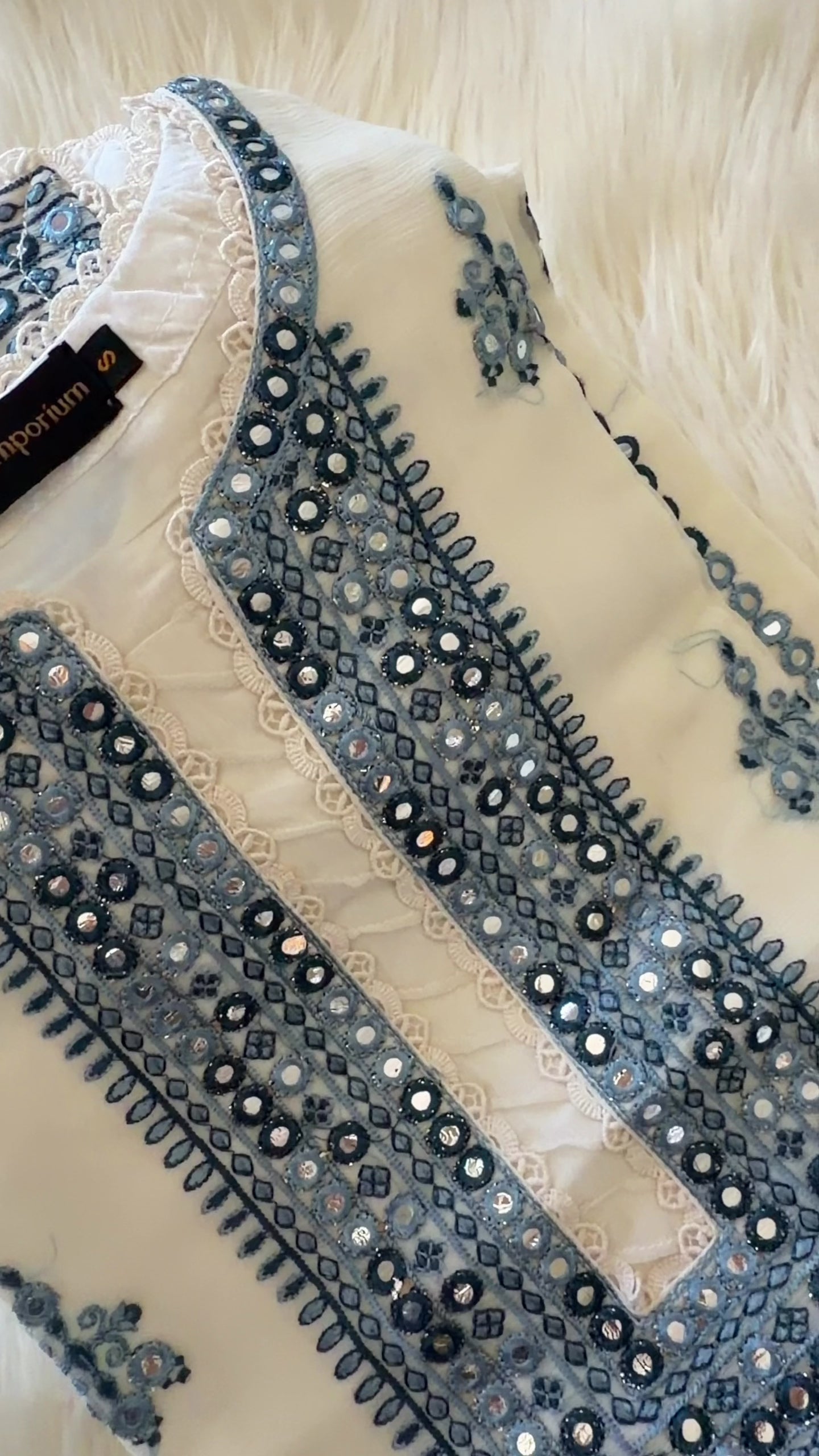 Sufaid Embroidered Suit