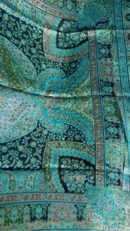 Forest Gold | Silk Pashmina Moonlight