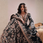 • Clothing: Embroidered/Printed suit for women - Made of best quality fabric - lawn or linen or chiffon - pure silk - Available at Najma Designs & Co. • Jewelry: Gold - plated stud earrings for