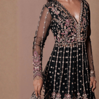 • Clothing: Embroidered/Printed suit for women - Made of best quality fabric - lawn or linen or chiffon - pure silk - Available at Najma Designs & Co. • Jewelry: Gold - plated stud earrings for