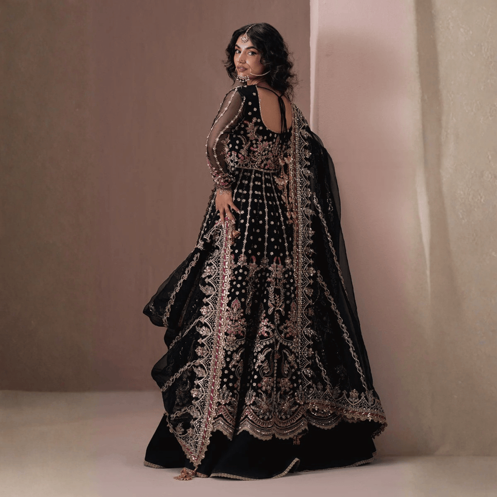 • Clothing: Embroidered/Printed suit for women - Made of best quality fabric - lawn or linen or chiffon - pure silk - Available at Najma Designs & Co. • Jewelry: Gold - plated stud earrings for