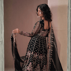 • Clothing: Embroidered/Printed suit for women - Made of best quality fabric - lawn or linen or chiffon - pure silk - Available at Najma Designs & Co. • Jewelry: Gold - plated stud earrings for