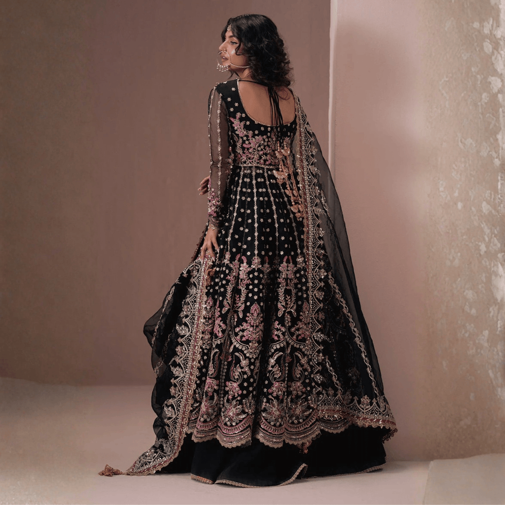 • Clothing: Embroidered/Printed suit for women - Made of best quality fabric - lawn or linen or chiffon - pure silk - Available at Najma Designs & Co. • Jewelry: Gold - plated stud earrings for