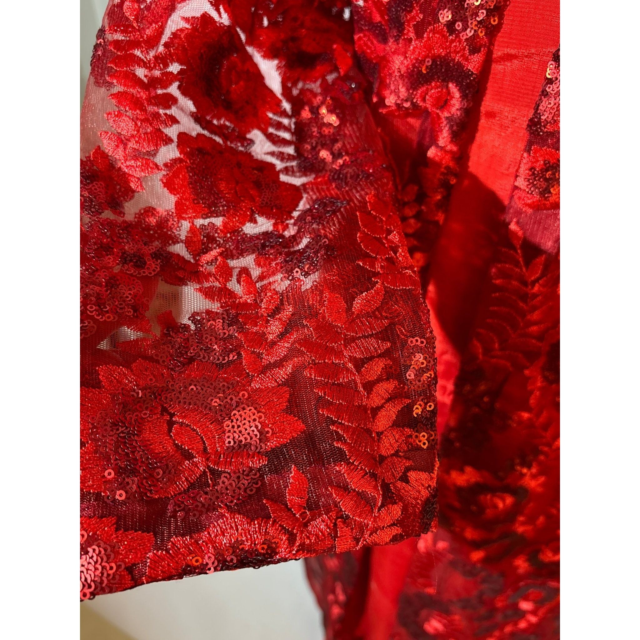 closeup of embroidery