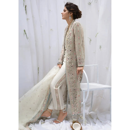 • Clothing: Embroidered/Printed suit for women - Made of best quality fabric - lawn or linen or chiffon - pure silk - Available at Najma Designs & Co. • Jewelry: Gold - plated stud earrings for