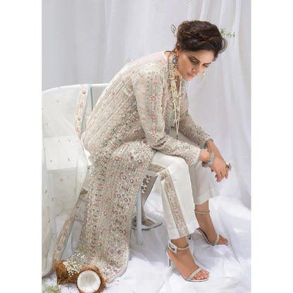 • Clothing: Embroidered/Printed suit for women - Made of best quality fabric - lawn or linen or chiffon - pure silk - Available at Najma Designs & Co. • Jewelry: Gold - plated stud earrings for