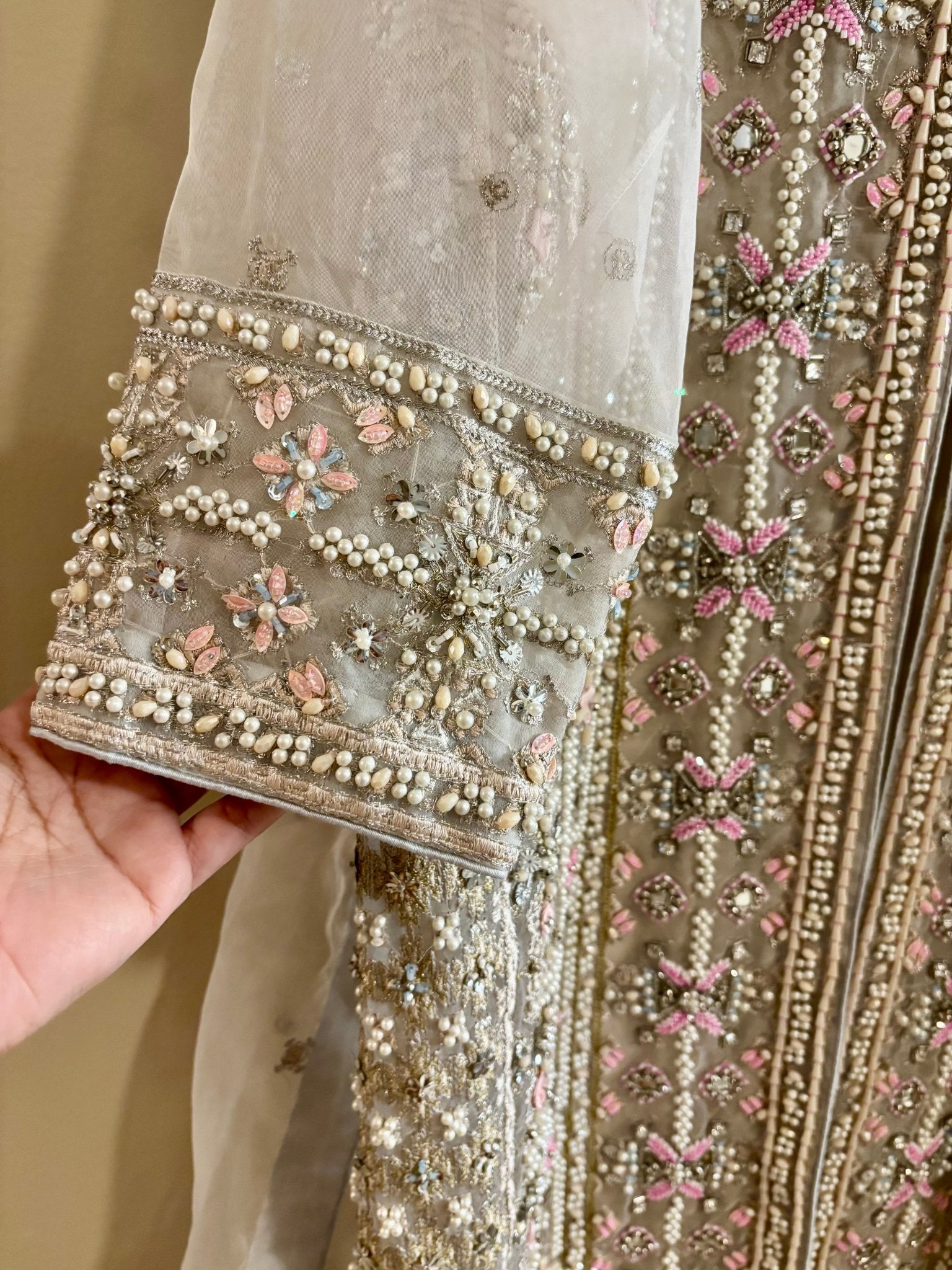 • Clothing: Embroidered/Printed suit for women - Made of best quality fabric - lawn or linen or chiffon - pure silk - Available at Najma Designs & Co. • Jewelry: Gold - plated stud earrings for