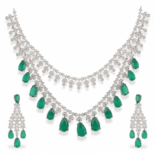 • Clothing: Embroidered/Printed suit for women - Made of best quality fabric - lawn or linen or chiffon - pure silk - Available at Najma Designs & Co. • Jewelry: Gold - plated stud earrings for