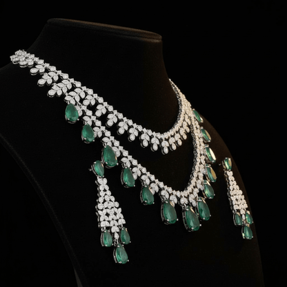 • Clothing: Embroidered/Printed suit for women - Made of best quality fabric - lawn or linen or chiffon - pure silk - Available at Najma Designs & Co. • Jewelry: Gold - plated stud earrings for