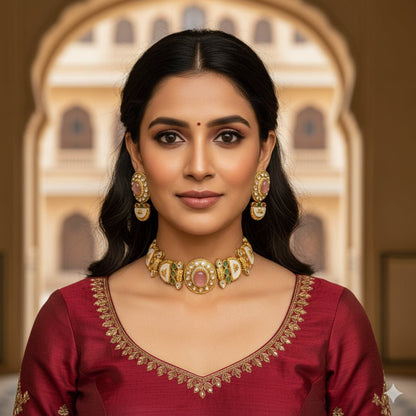 • Clothing: Embroidered/Printed suit for women - Made of best quality fabric - lawn or linen or chiffon - pure silk - Available at Najma Designs & Co. • Jewelry: Gold - plated stud earrings for