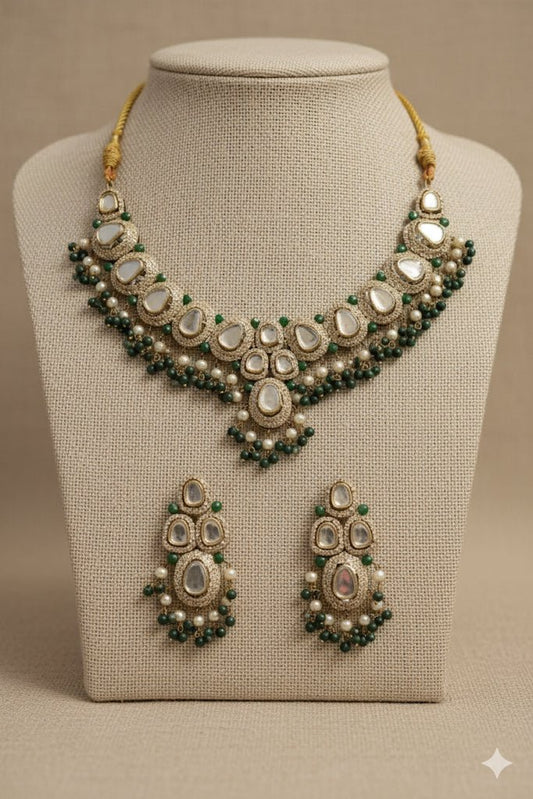 • Clothing: Embroidered/Printed suit for women - Made of best quality fabric - lawn or linen or chiffon - pure silk - Available at Najma Designs & Co. • Jewelry: Gold - plated stud earrings for