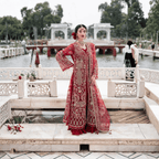 • Clothing: Embroidered/Printed suit for women - Made of best quality fabric - lawn or linen or chiffon - pure silk - Available at Najma Designs & Co. • Jewelry: Gold - plated stud earrings for