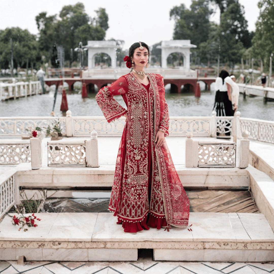 • Clothing: Embroidered/Printed suit for women - Made of best quality fabric - lawn or linen or chiffon - pure silk - Available at Najma Designs & Co. • Jewelry: Gold - plated stud earrings for