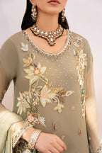 • Clothing: Embroidered/Printed suit for women - Made of best quality fabric - lawn or linen or chiffon - pure silk - Available at Najma Designs & Co. • Jewelry: Gold - plated stud earrings for