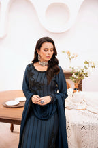 • Clothing: Embroidered/Printed suit for women - Made of best quality fabric - lawn or linen or chiffon - pure silk - Available at Najma Designs & Co. • Jewelry: Gold - plated stud earrings for