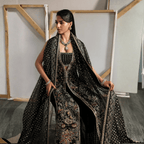 • Clothing: Embroidered/Printed suit for women - Made of best quality fabric - lawn or linen or chiffon - pure silk - Available at Najma Designs & Co. • Jewelry: Gold - plated stud earrings for