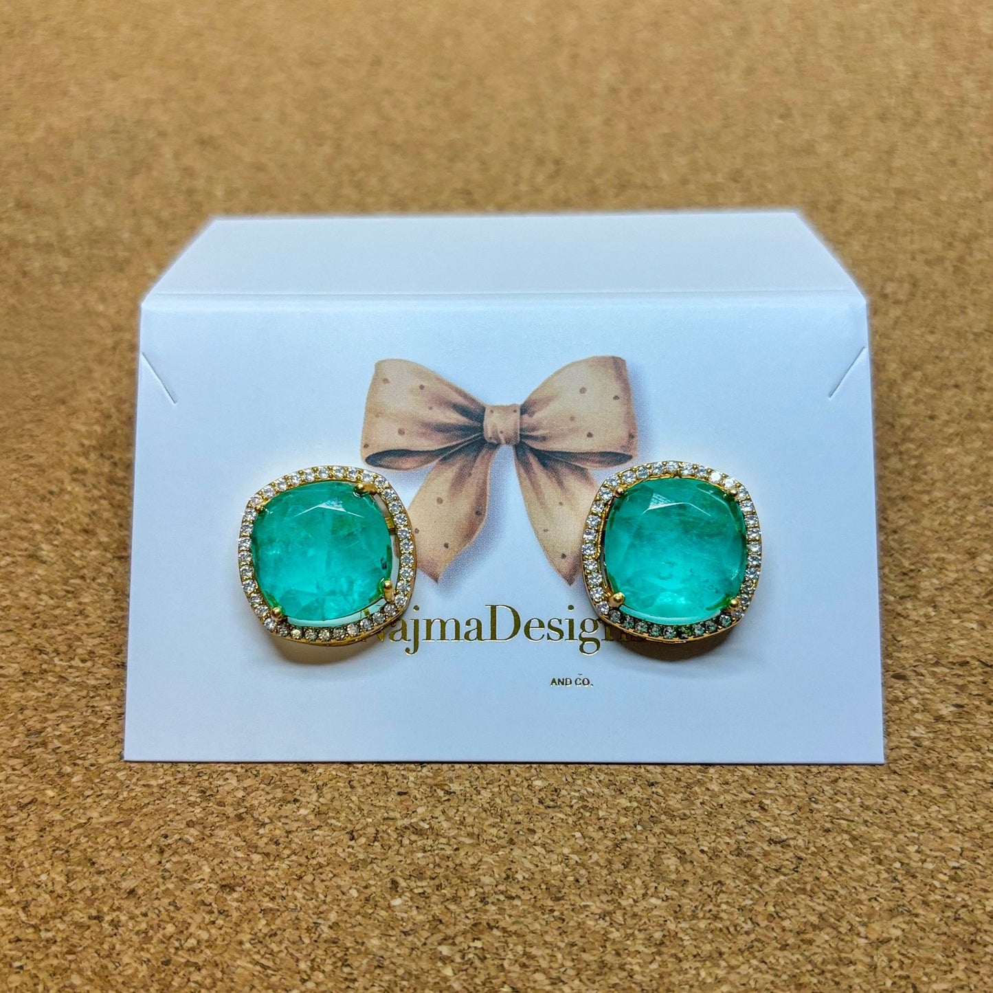 • Clothing: Embroidered/Printed suit for women - Made of best quality fabric - lawn or linen or chiffon - pure silk - Available at Najma Designs & Co. • Jewelry: Gold - plated stud earrings for