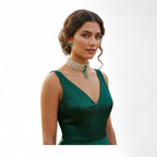 • Clothing: Embroidered/Printed suit for women - Made of best quality fabric - lawn or linen or chiffon - pure silk - Available at Najma Designs & Co. • Jewelry: Gold - plated stud earrings for