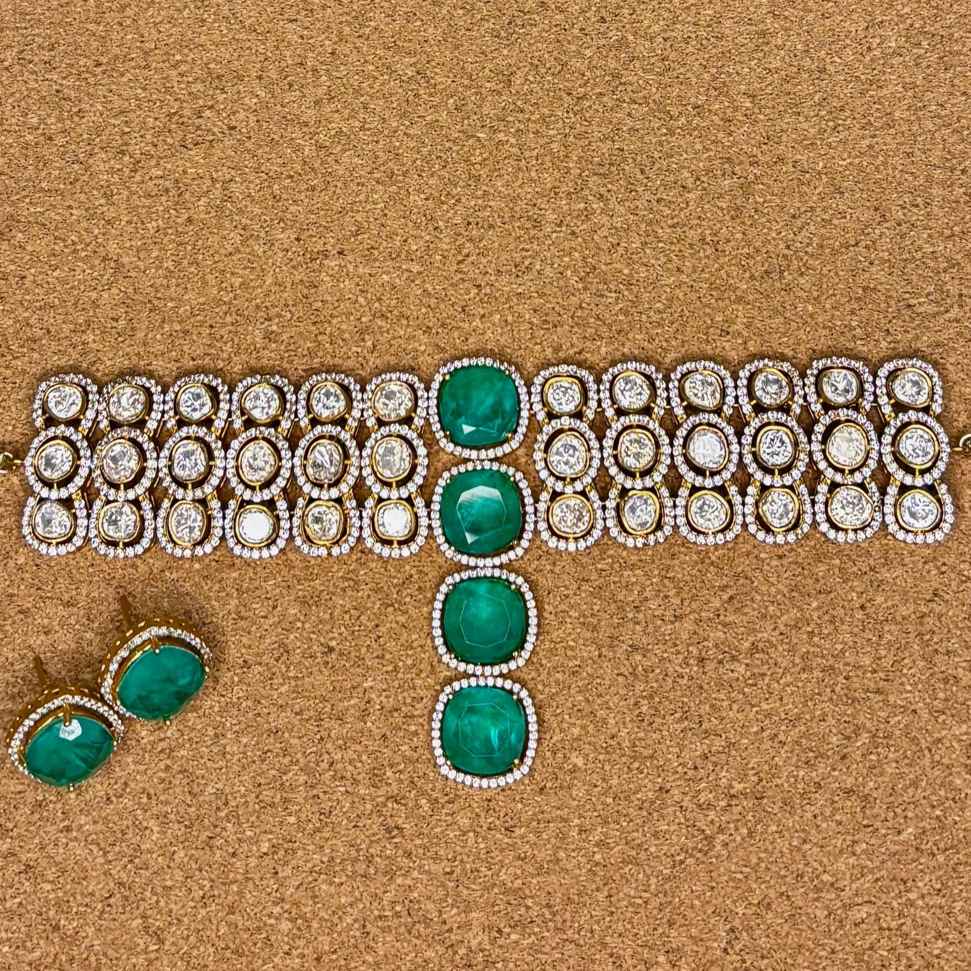 • Clothing: Embroidered/Printed suit for women - Made of best quality fabric - lawn or linen or chiffon - pure silk - Available at Najma Designs & Co. • Jewelry: Gold - plated stud earrings for