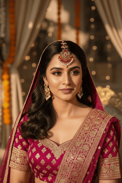 • Clothing: Embroidered/Printed suit for women - Made of best quality fabric - lawn or linen or chiffon - pure silk - Available at Najma Designs & Co. • Jewelry: Gold - plated stud earrings for