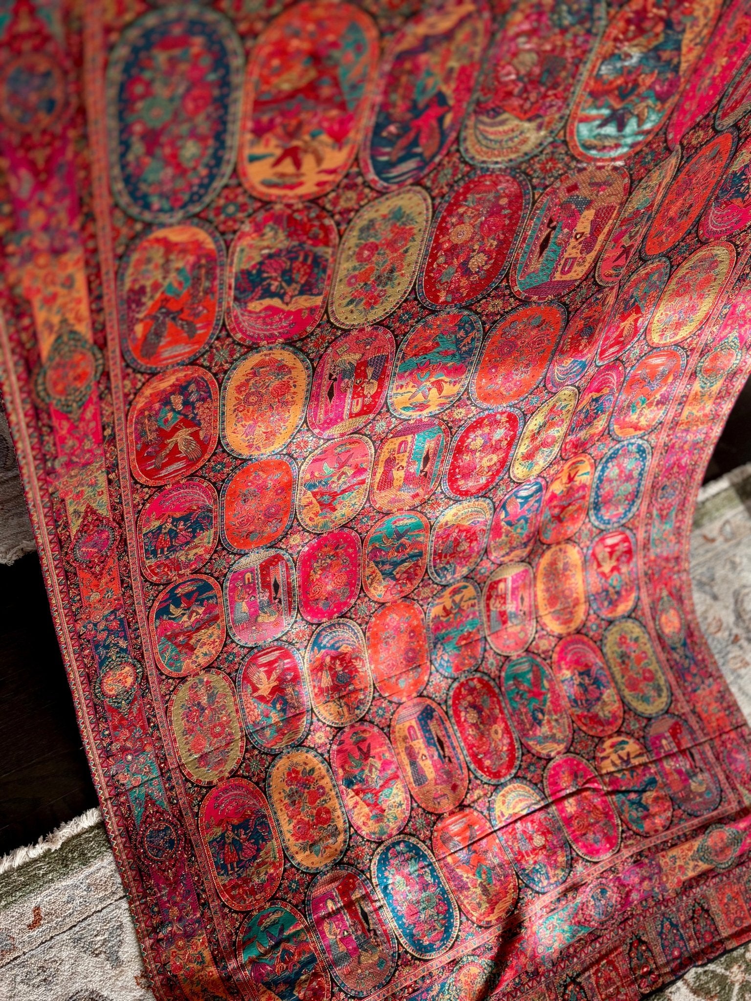 • Clothing: Embroidered/Printed suit for women - Made of best quality fabric - lawn or linen or chiffon - pure silk - Available at Najma Designs & Co. • Jewelry: Gold - plated stud earrings for