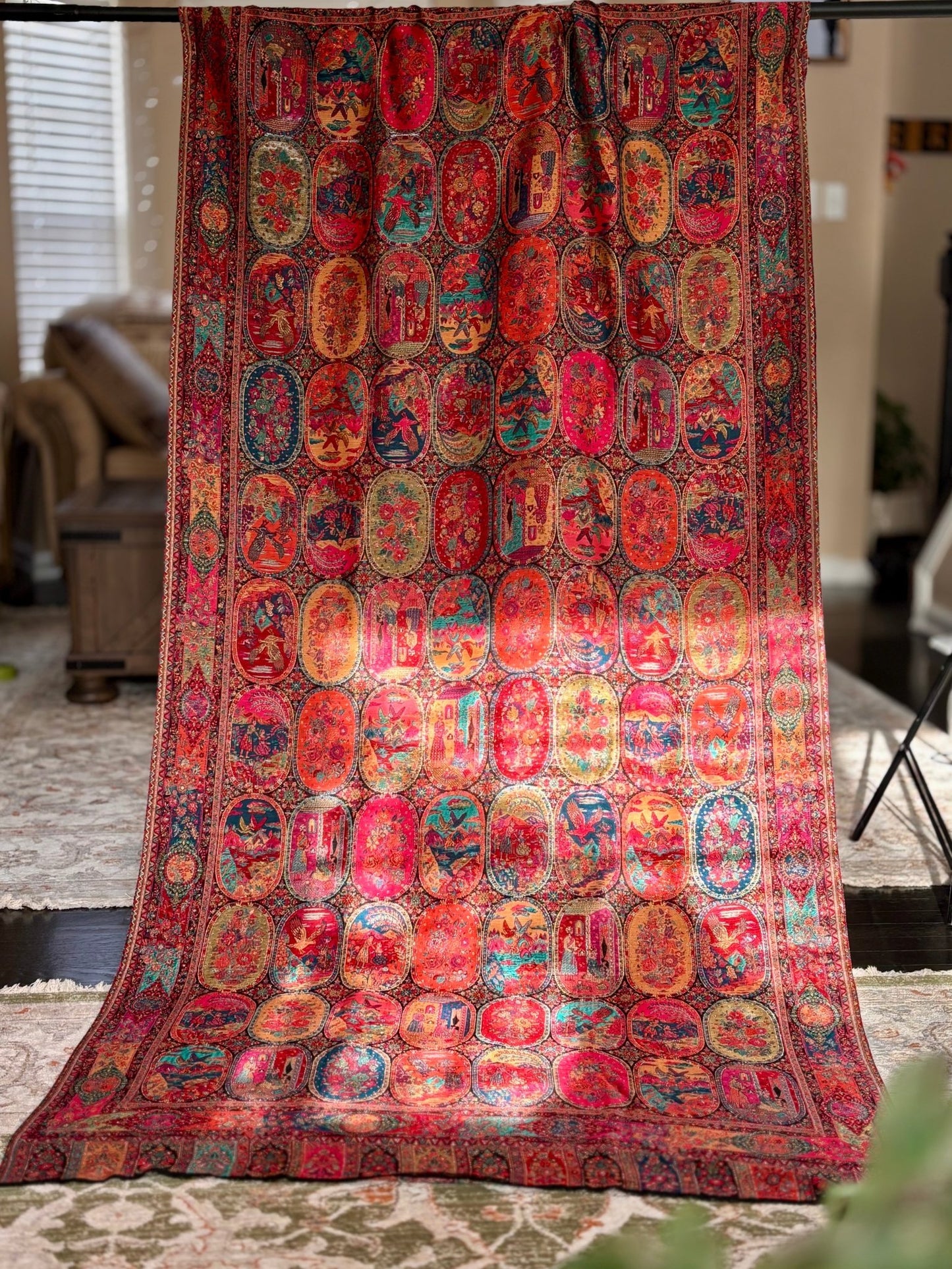 • Clothing: Embroidered/Printed suit for women - Made of best quality fabric - lawn or linen or chiffon - pure silk - Available at Najma Designs & Co. • Jewelry: Gold - plated stud earrings for