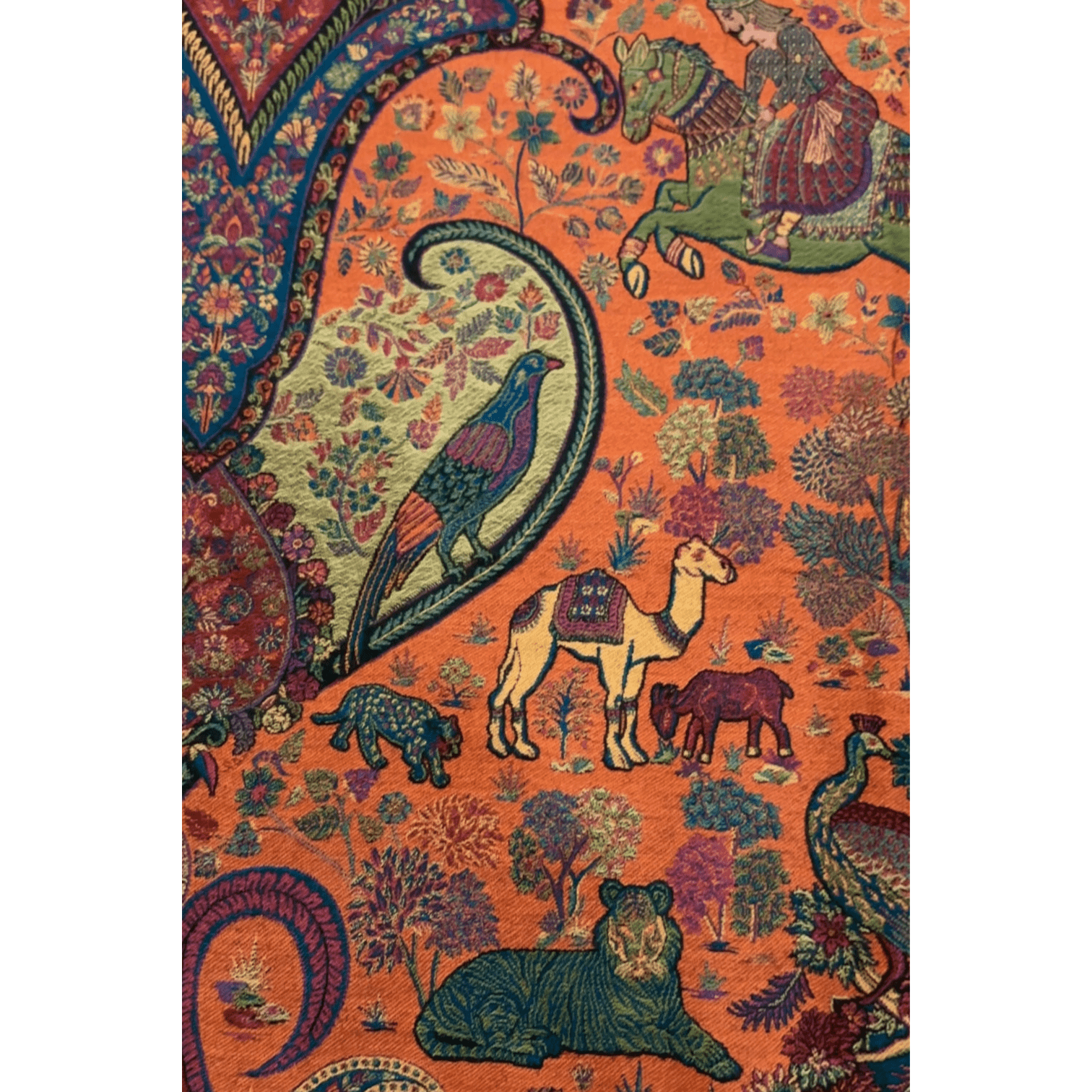 Tripple Kaani woven (Shikhargah) Pashmina Shawl- Premium Quality - NajmaDesigns & Co.