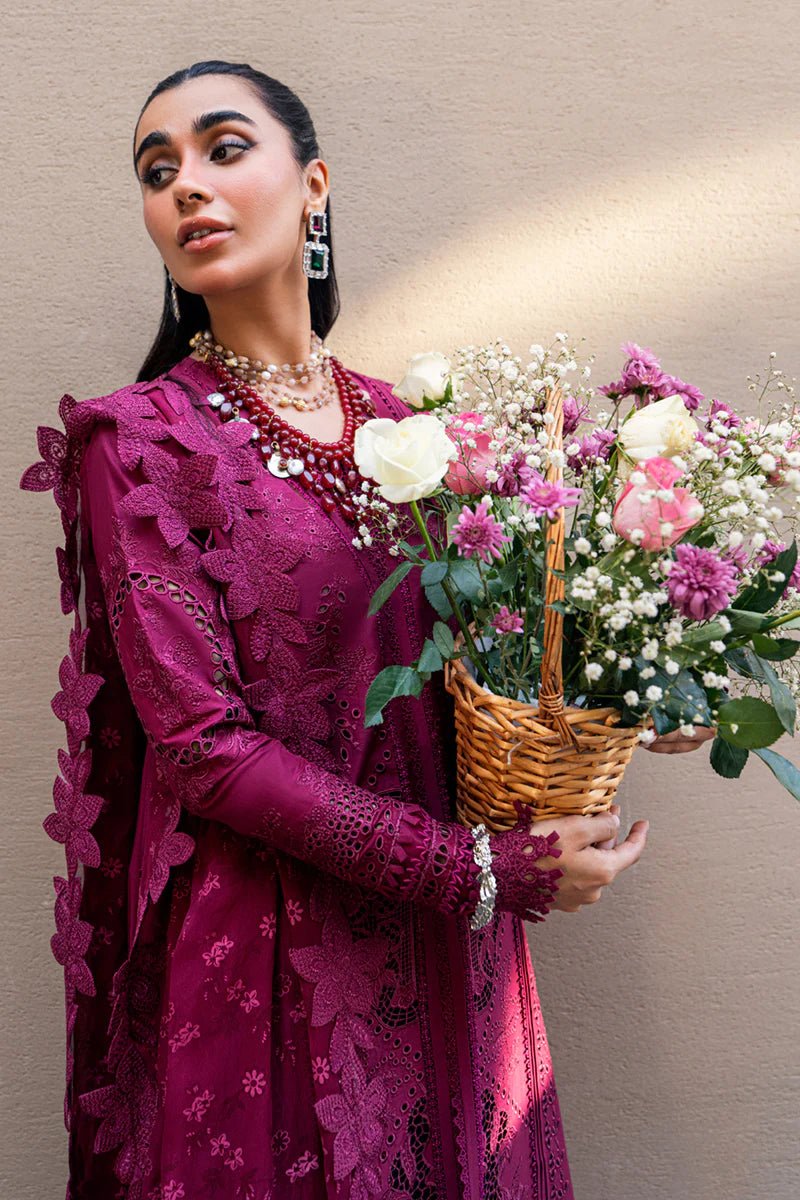 • Clothing: Embroidered/Printed suit for women - Made of best quality fabric - lawn or linen or chiffon - pure silk - Available at Najma Designs & Co. • Jewelry: Gold - plated stud earrings for