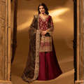• Clothing: Embroidered/Printed suit for women - Made of best quality fabric - lawn or linen or chiffon - pure silk - Available at Najma Designs & Co. • Jewelry: Gold - plated stud earrings for